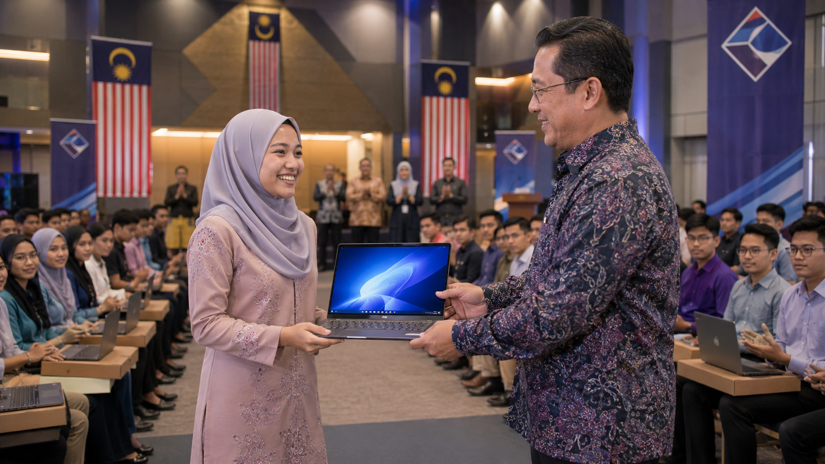 Sesi Penyerahan Bantuan Laptop Siswa Johor
